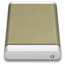 Lightbrown External Drive icon
